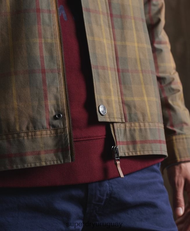 uy Superdry hombres chamarra dry cruiser edición limitada marrón DT2N8Z1181 ropa