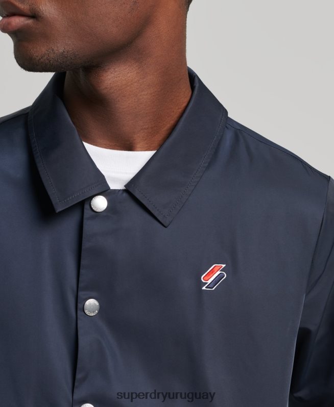 uy Superdry hombres chamarra entrenador Code Essential Armada DT2N8Z4580 ropa