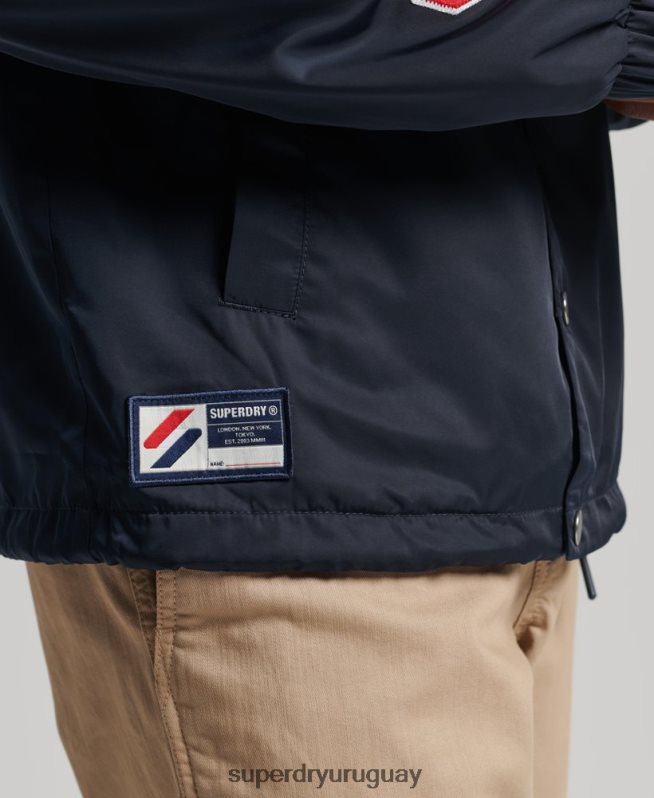 uy Superdry hombres chamarra entrenador Code Essential Armada DT2N8Z4580 ropa