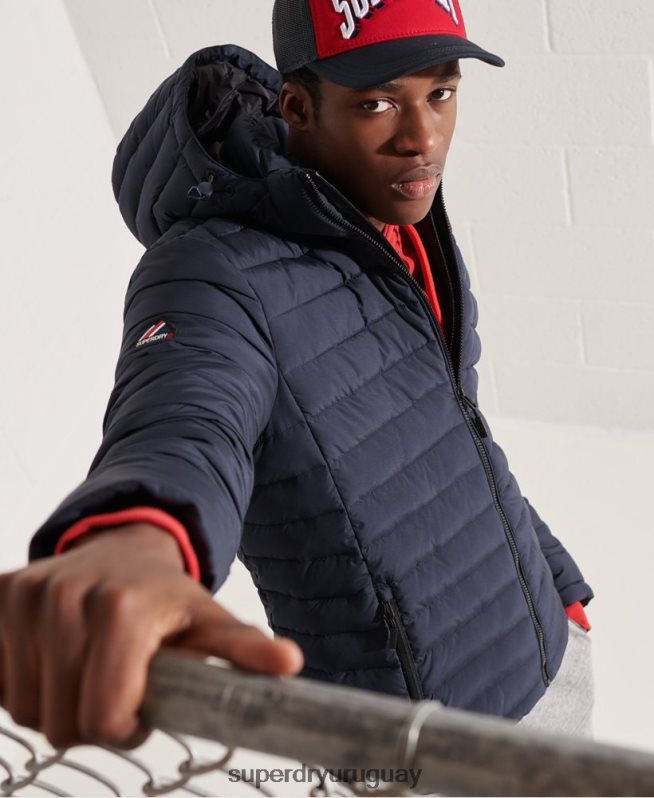 uy Superdry hombres chamarra fuji con capucha Armada DT2N8Z4668 ropa