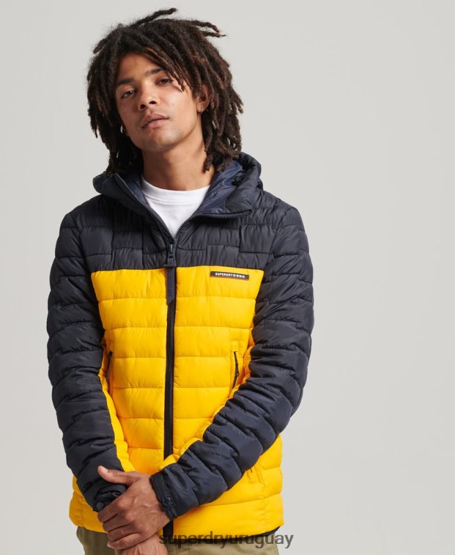 uy Superdry hombres chamarra fuji mixta de radar de expedición amarillo DT2N8Z4655 ropa