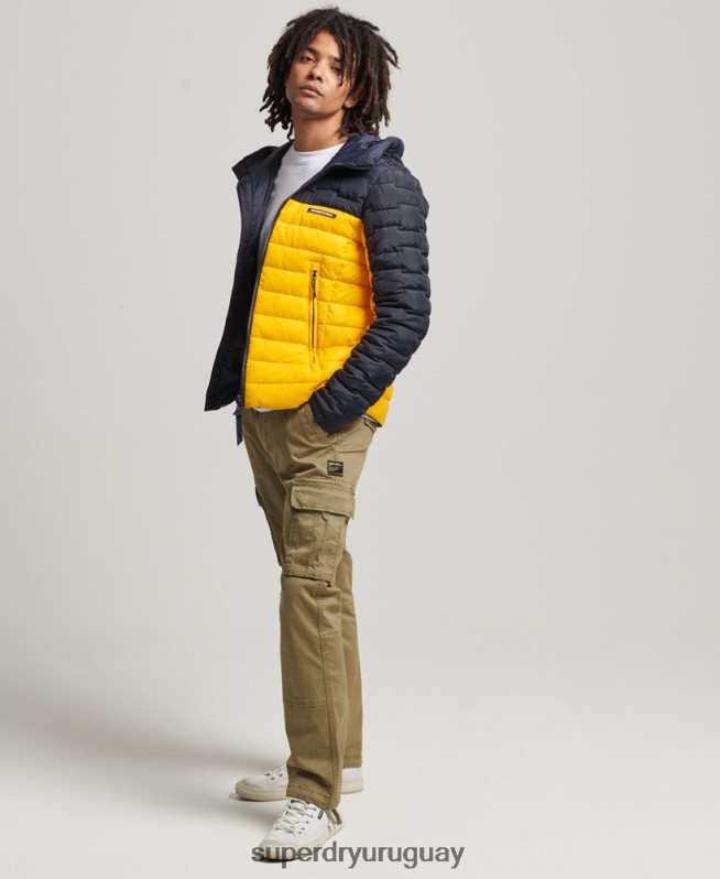 uy Superdry hombres chamarra fuji mixta de radar de expedición amarillo DT2N8Z4655 ropa
