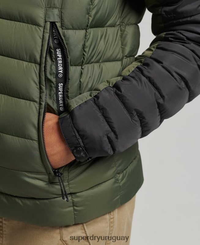uy Superdry hombres chamarra fuji mixta de radar de expedición caqui DT2N8Z4694 ropa