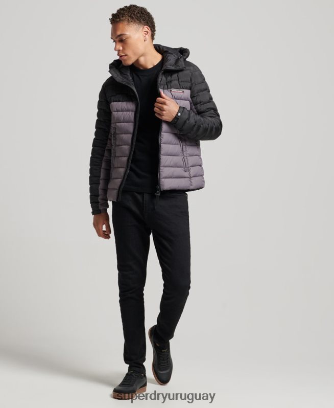 uy Superdry hombres chamarra fuji mixta de radar de expedición gris DT2N8Z4469 ropa