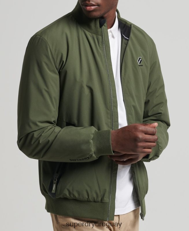 uy Superdry hombres chamarra harrington de entrenamiento de código caqui DT2N8Z1096 ropa