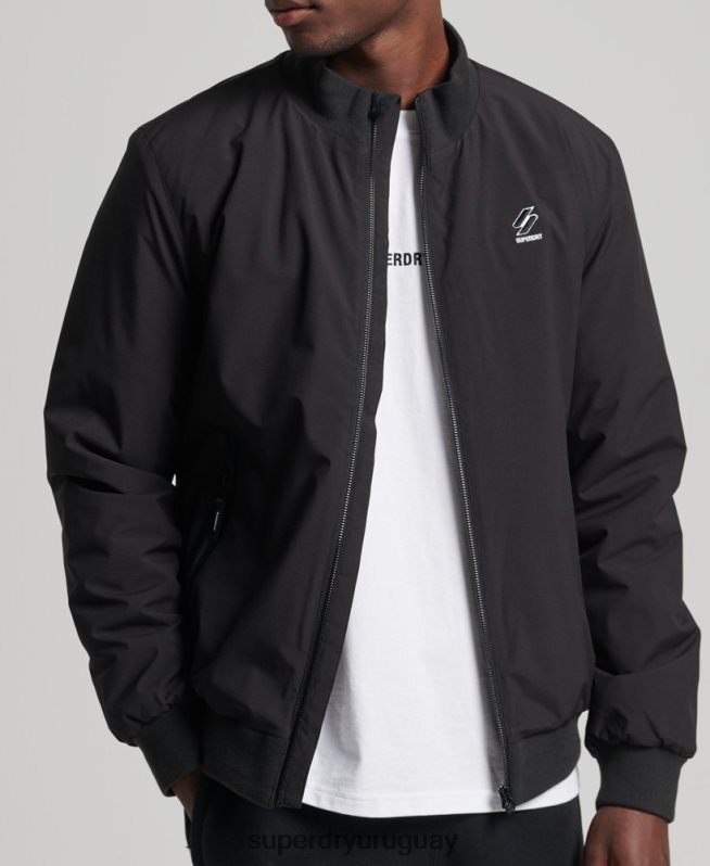 uy Superdry hombres chamarra harrington de entrenamiento de código negro DT2N8Z1109 ropa
