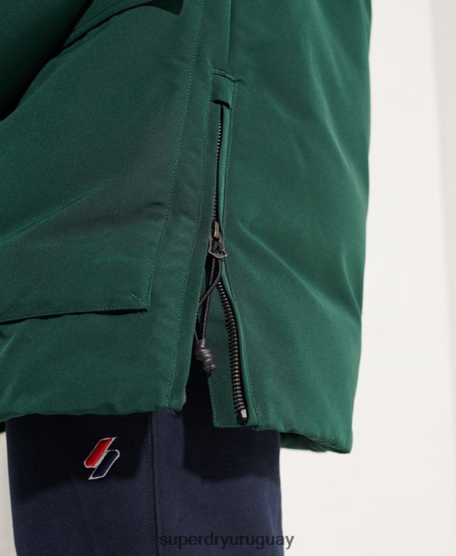 uy Superdry hombres chamarra parka Everest verde DT2N8Z4588 ropa