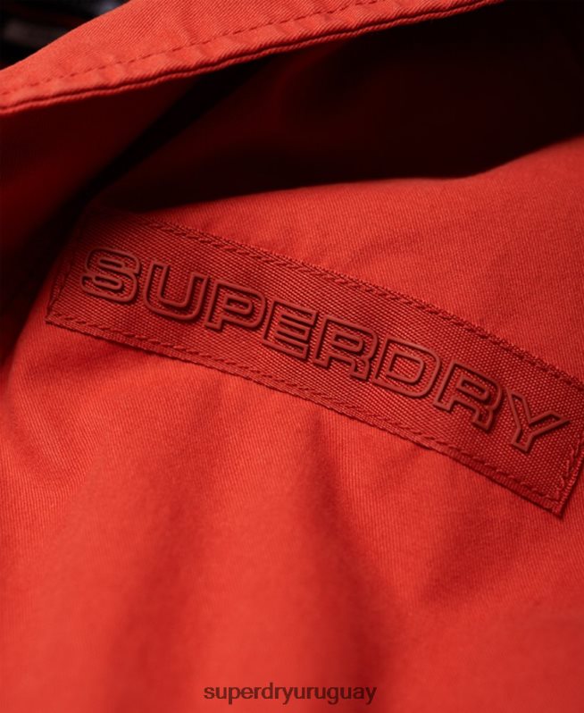 uy Superdry hombres chamarra parka de aviador rookie naranja DT2N8Z1202 ropa