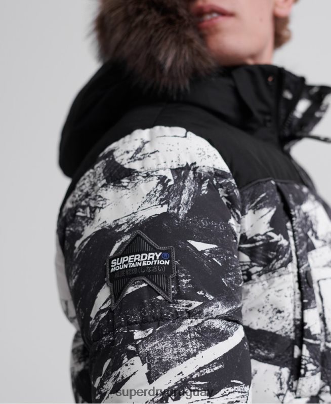 uy Superdry hombres chamarra parka sd explorer gris DT2N8Z4717 ropa