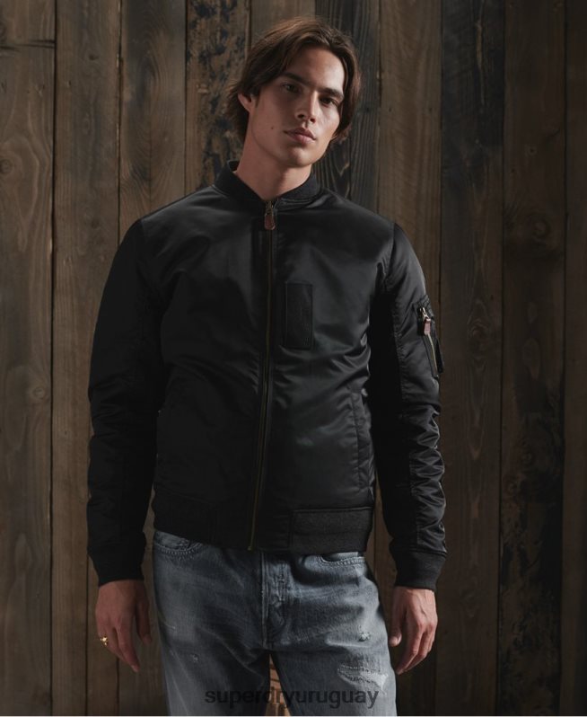 uy Superdry hombres chamarra reversible dry edición limitada negro DT2N8Z4770 ropa