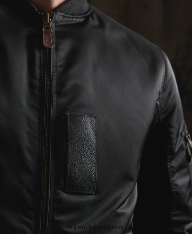uy Superdry hombres chamarra reversible dry edición limitada negro DT2N8Z4770 ropa