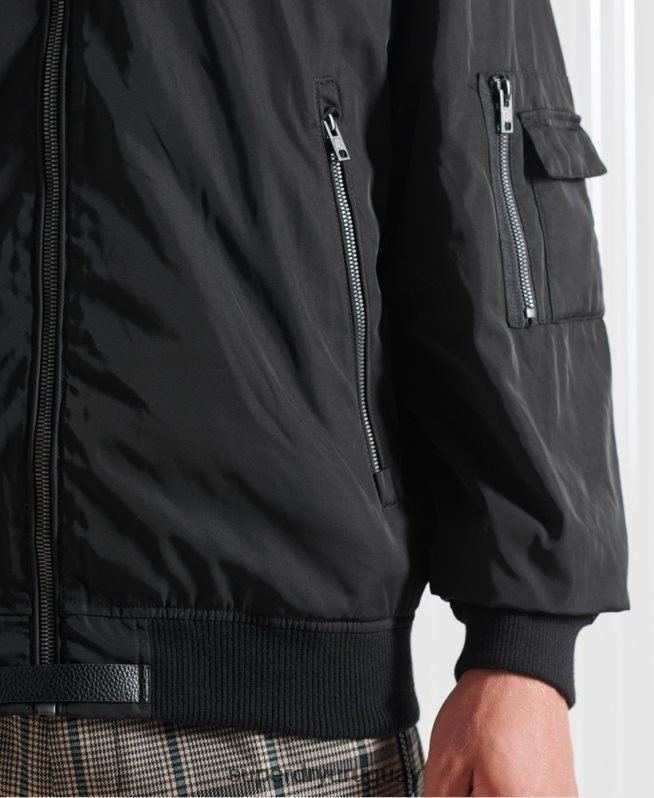 uy Superdry hombres chamarra sdx future ma1 edición limitada negro DT2N8Z4790 ropa