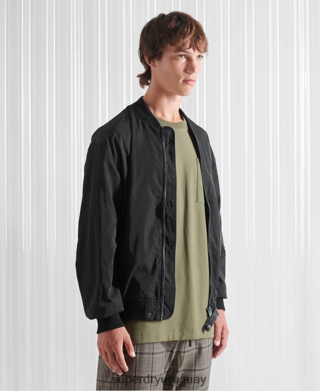 uy Superdry hombres chamarra sdx future ma1 edición limitada negro DT2N8Z4790 ropa