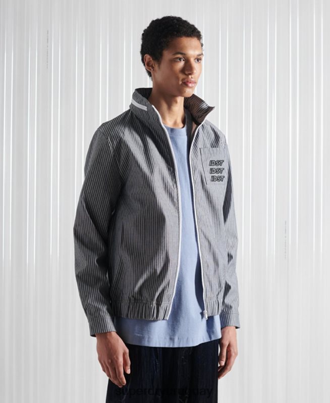 uy Superdry hombres chambray de rayas de cambray sdx de edición limitada azul DT2N8Z4767 ropa