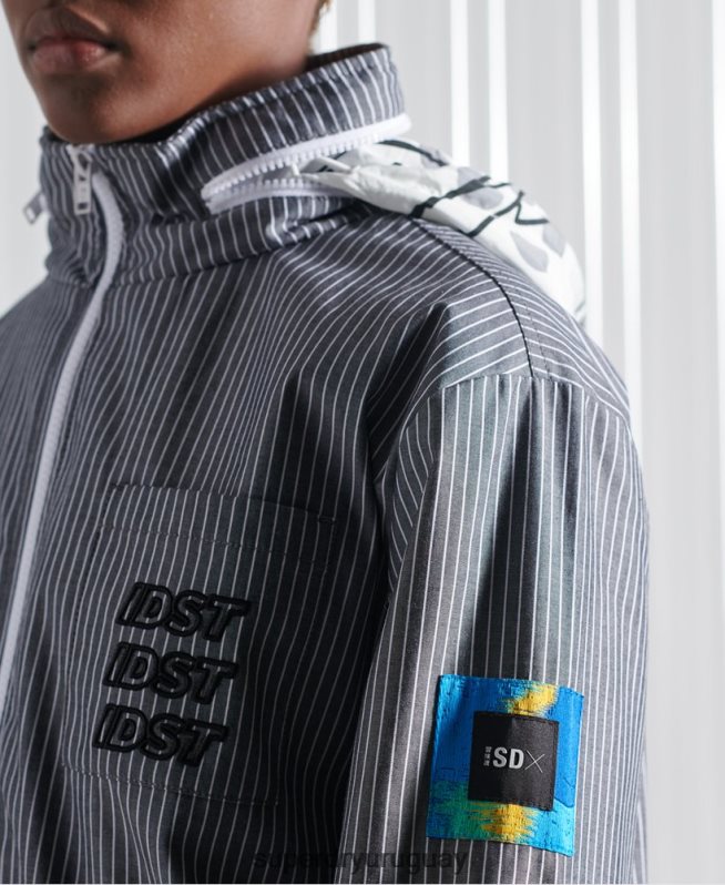 uy Superdry hombres chambray de rayas de cambray sdx de edición limitada azul DT2N8Z4767 ropa