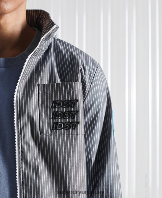 uy Superdry hombres chambray de rayas de cambray sdx de edición limitada azul DT2N8Z4767 ropa