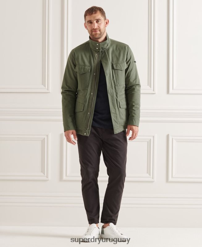 uy Superdry hombres chaqueta 3 en 1 m65 verde DT2N8Z4606 ropa