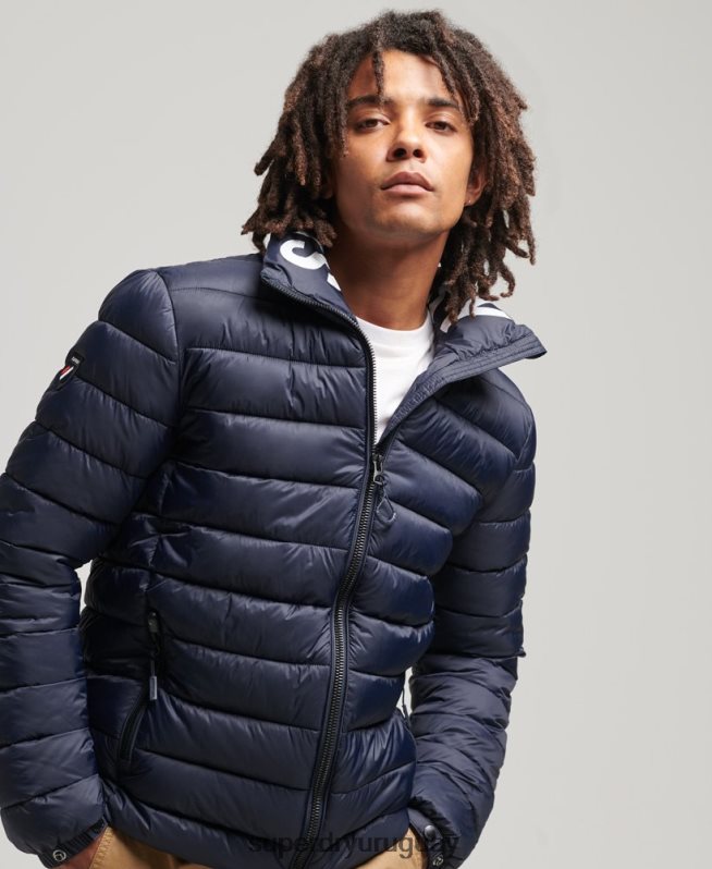 uy Superdry hombres chaqueta acolchada con logo clásico Armada DT2N8Z4654 ropa