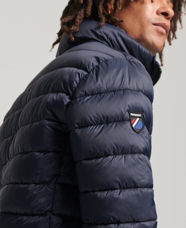 uy Superdry hombres chaqueta acolchada con logo clásico Armada DT2N8Z4654 ropa