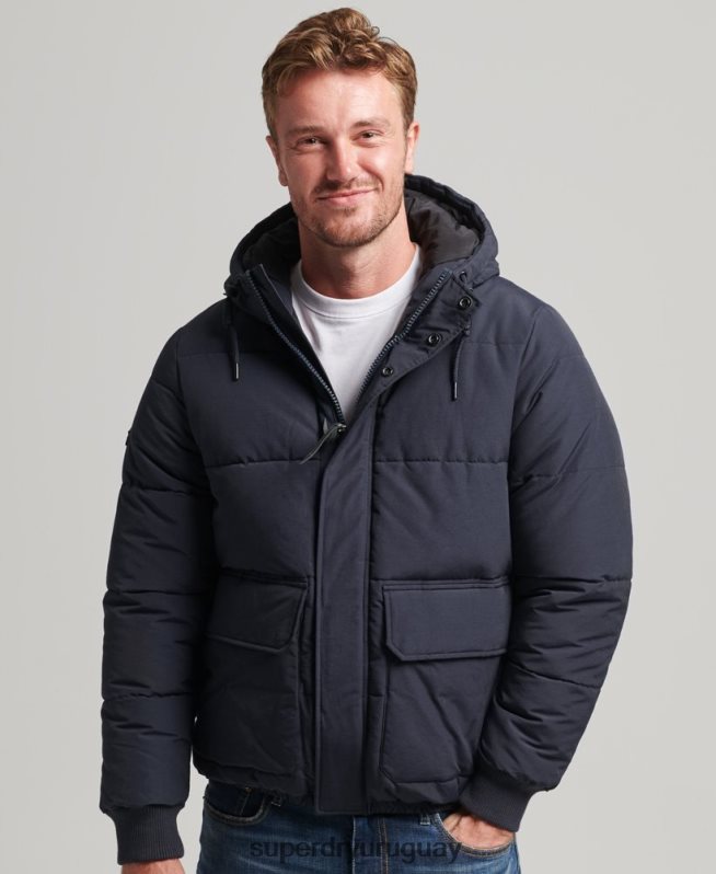 uy Superdry hombres chaqueta acolchada de montaña Armada DT2N8Z4559 ropa