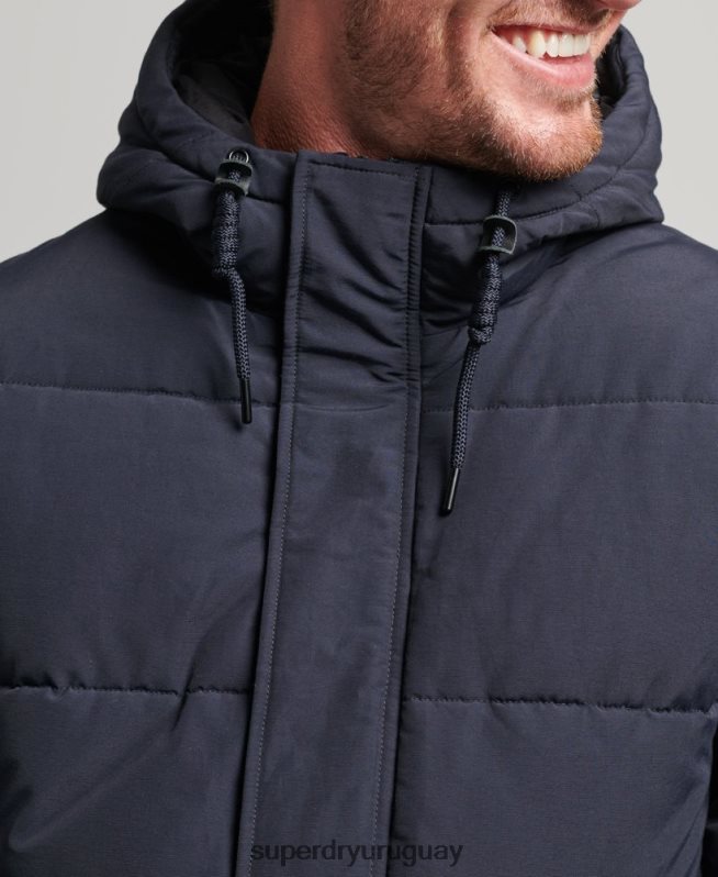 uy Superdry hombres chaqueta acolchada de montaña Armada DT2N8Z4559 ropa