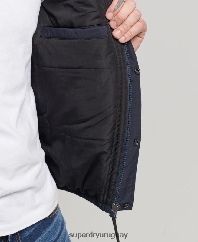 uy Superdry hombres chaqueta acolchada de montaña Armada DT2N8Z4559 ropa