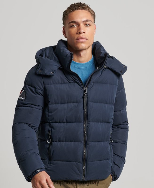 uy Superdry hombres chaqueta acolchada de montaña de microfibra Armada DT2N8Z1045 ropa