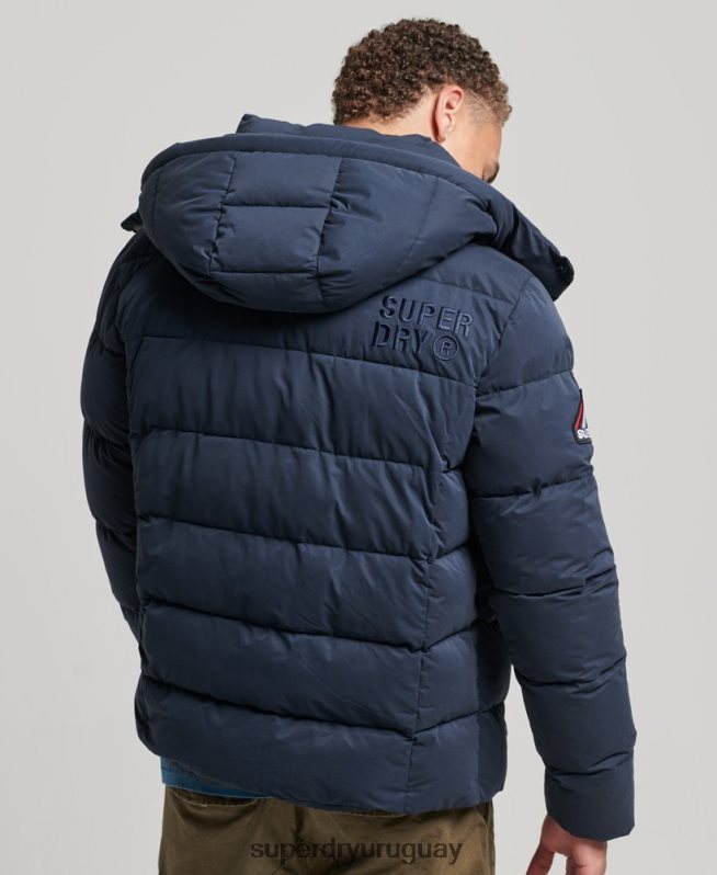 uy Superdry hombres chaqueta acolchada de montaña de microfibra Armada DT2N8Z1045 ropa