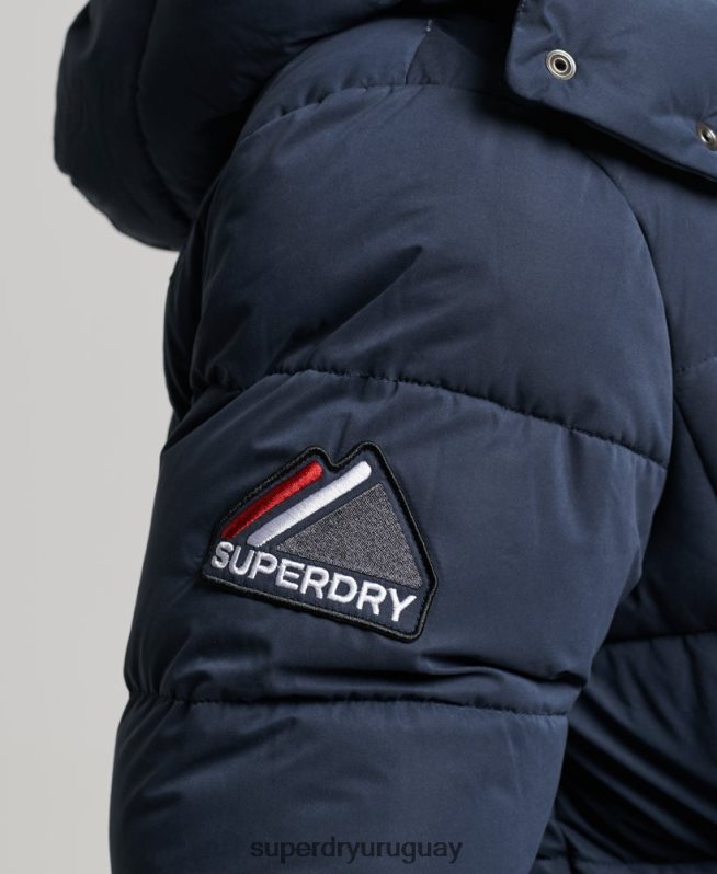 uy Superdry hombres chaqueta acolchada de montaña de microfibra Armada DT2N8Z1045 ropa