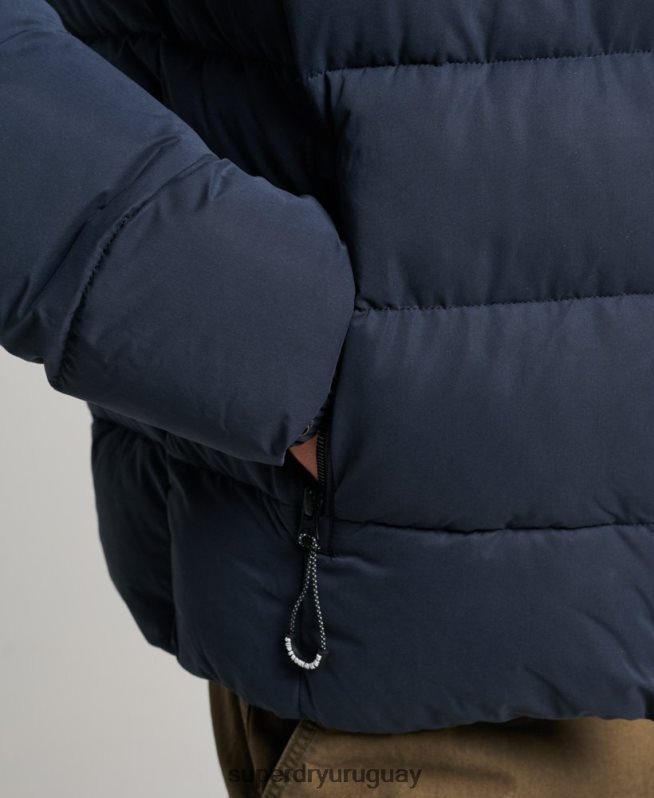 uy Superdry hombres chaqueta acolchada de montaña de microfibra Armada DT2N8Z1045 ropa