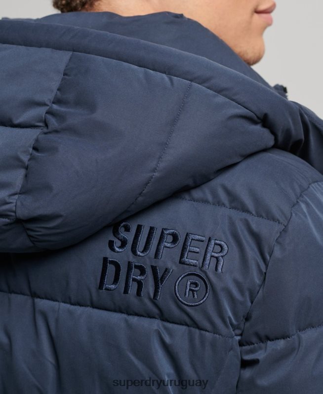 uy Superdry hombres chaqueta acolchada de montaña de microfibra Armada DT2N8Z1045 ropa