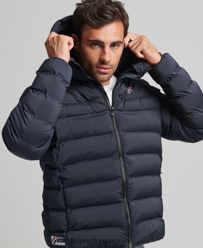 uy Superdry hombres chaqueta acolchada termosellada Armada DT2N8Z968 ropa