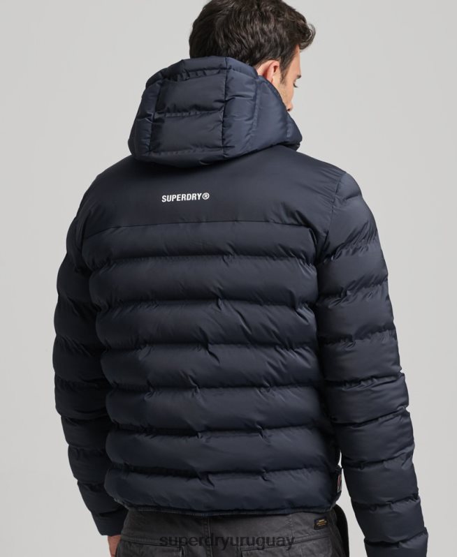 uy Superdry hombres chaqueta acolchada termosellada Armada DT2N8Z968 ropa