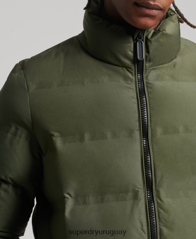 uy Superdry hombres chaqueta acolchada ultimate radar verde DT2N8Z4595 ropa