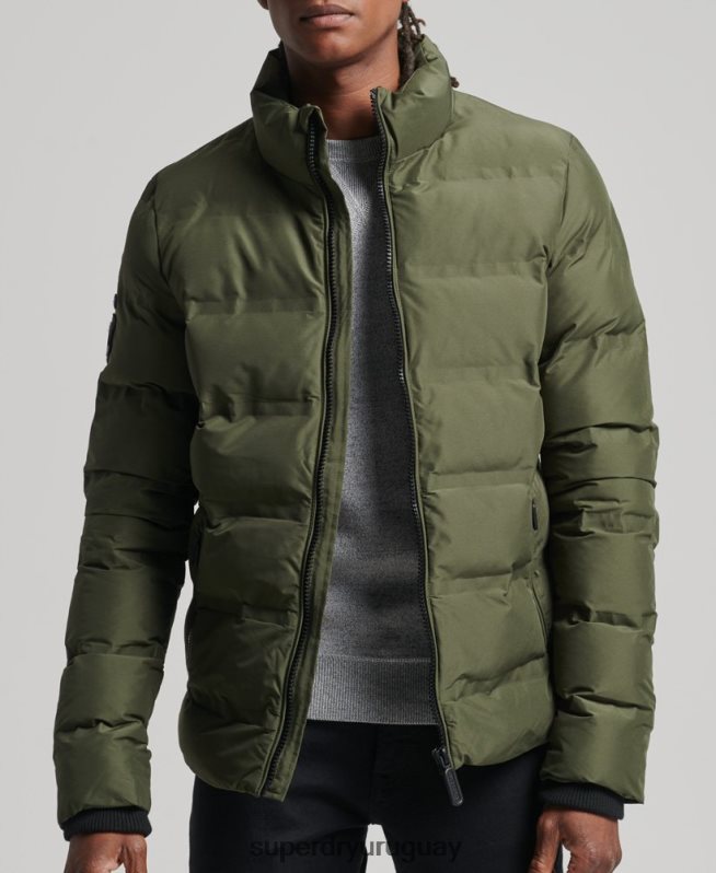 uy Superdry hombres chaqueta acolchada ultimate radar verde DT2N8Z4595 ropa