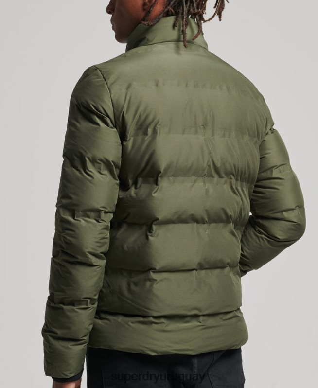 uy Superdry hombres chaqueta acolchada ultimate radar verde DT2N8Z4595 ropa