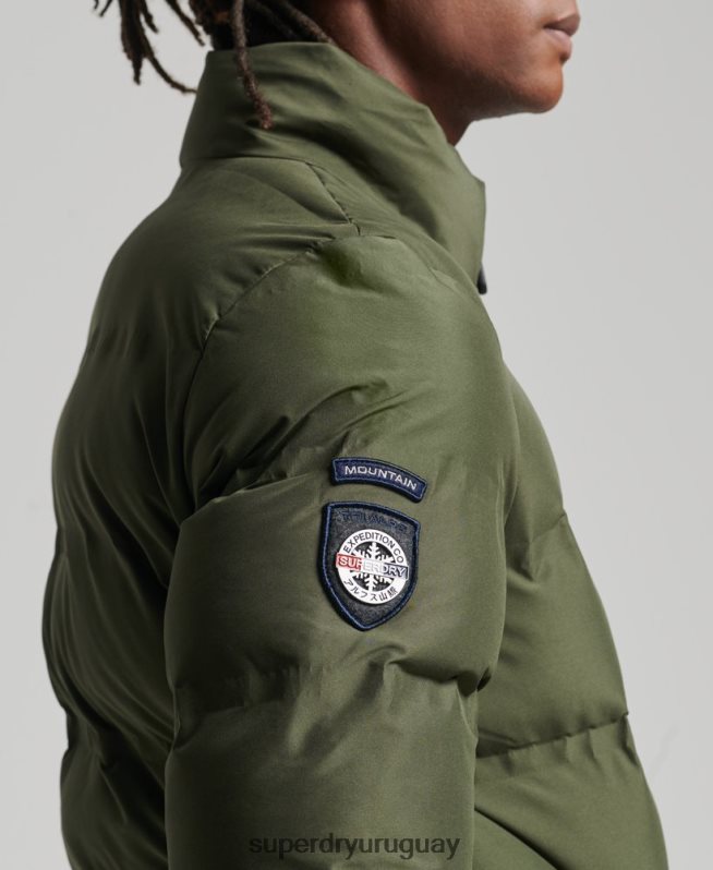 uy Superdry hombres chaqueta acolchada ultimate radar verde DT2N8Z4595 ropa