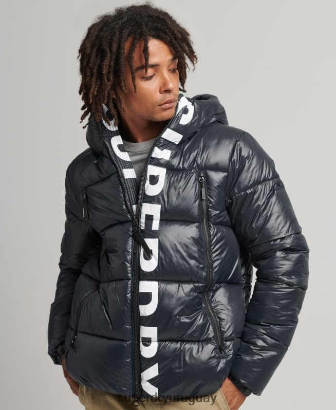 uy Superdry hombres chaqueta alpina con capucha de montaña Armada DT2N8Z4581 ropa