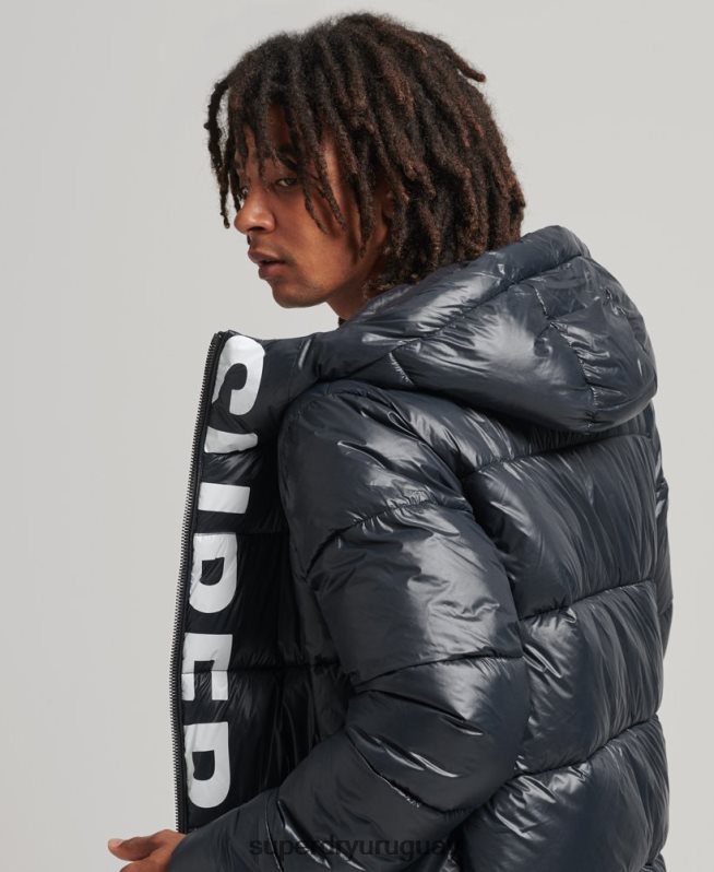 uy Superdry hombres chaqueta alpina con capucha de montaña Armada DT2N8Z4581 ropa