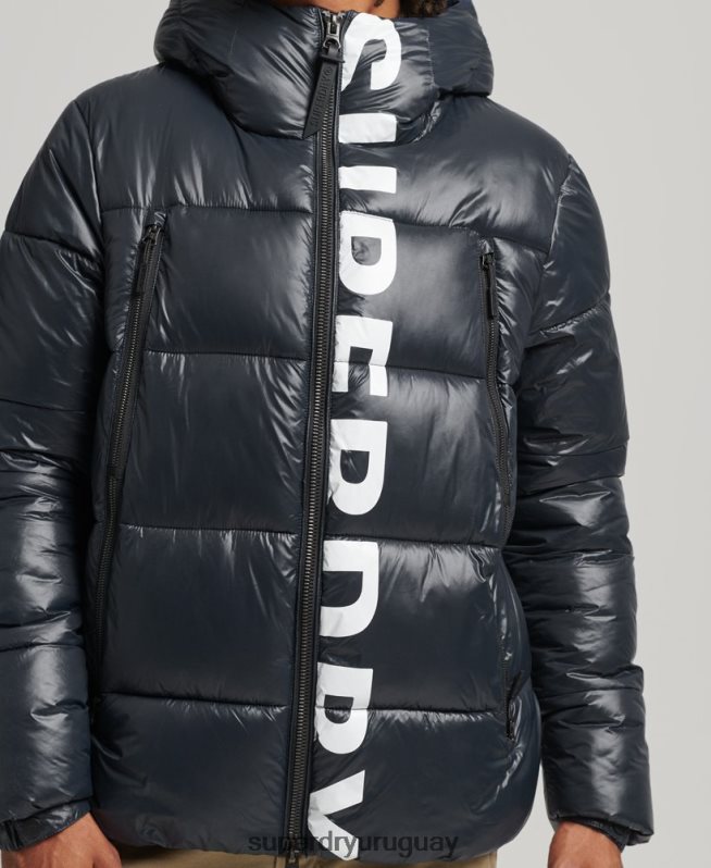 uy Superdry hombres chaqueta alpina con capucha de montaña Armada DT2N8Z4581 ropa