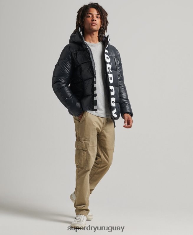 uy Superdry hombres chaqueta alpina con capucha de montaña Armada DT2N8Z4581 ropa