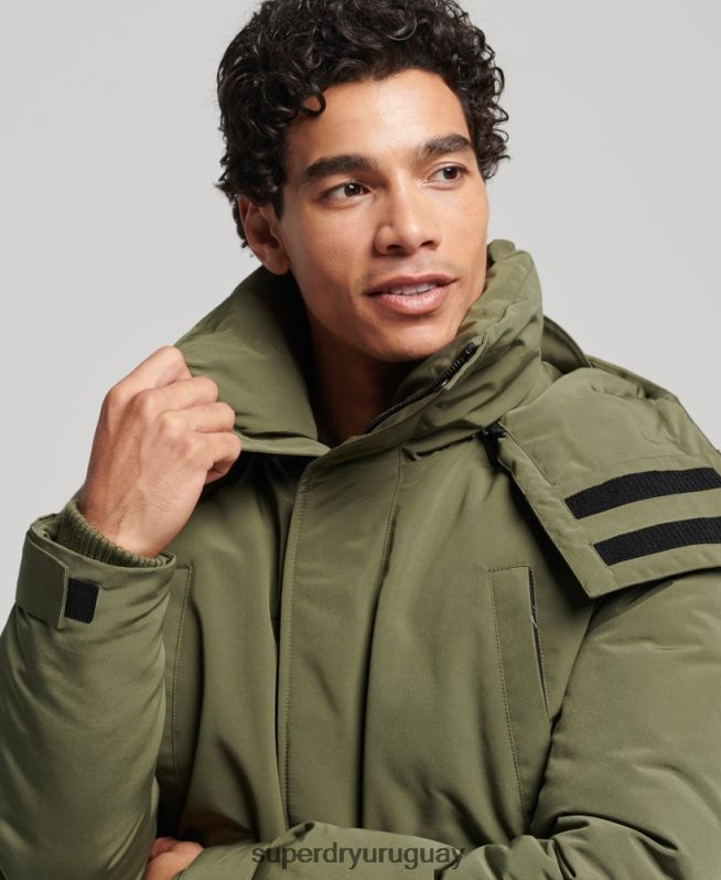 uy Superdry hombres chaqueta bomber acolchada expedición everest caqui DT2N8Z4524 ropa
