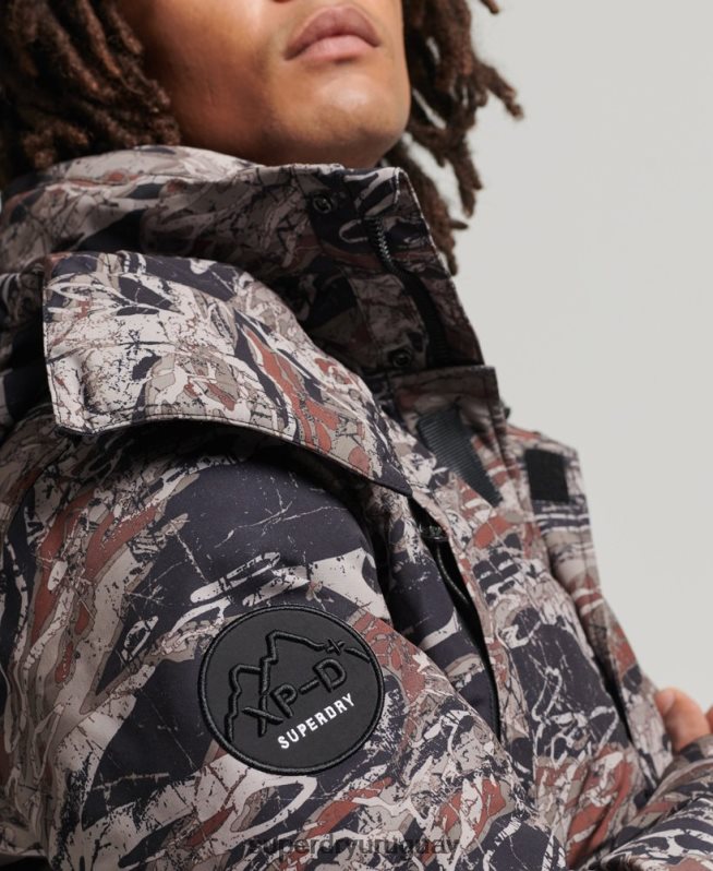 uy Superdry hombres chaqueta bomber acolchada expedición everest verde DT2N8Z4449 ropa