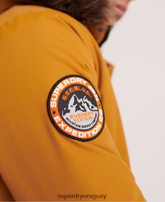 uy Superdry hombres chaqueta bomber everest amarillo DT2N8Z4604 ropa