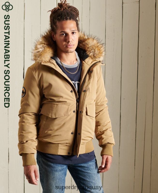 uy Superdry hombres chaqueta bomber everest broncearse DT2N8Z1055 ropa