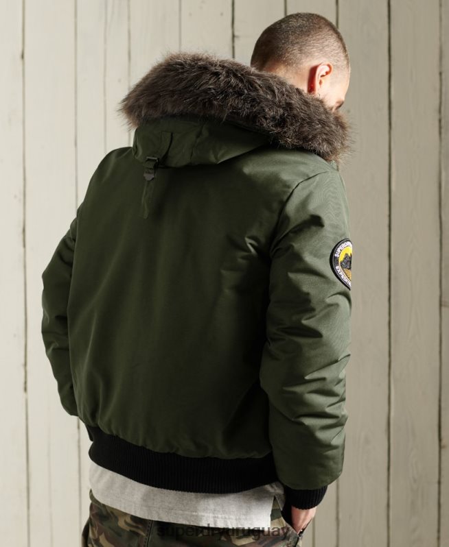 uy Superdry hombres chaqueta bomber everest caqui DT2N8Z1084 ropa