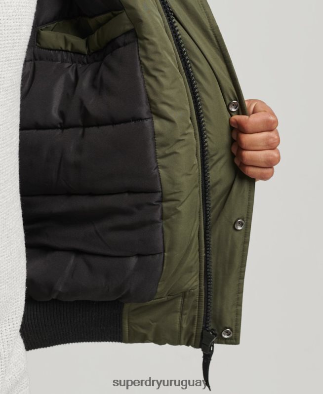 uy Superdry hombres chaqueta bomber everest caqui DT2N8Z4452 ropa