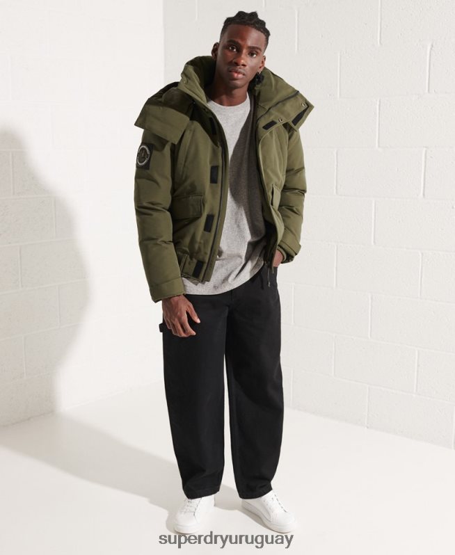 uy Superdry hombres chaqueta bomber everest caqui DT2N8Z4518 ropa