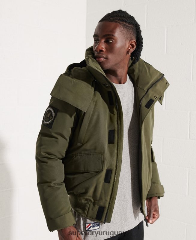 uy Superdry hombres chaqueta bomber everest caqui DT2N8Z4518 ropa