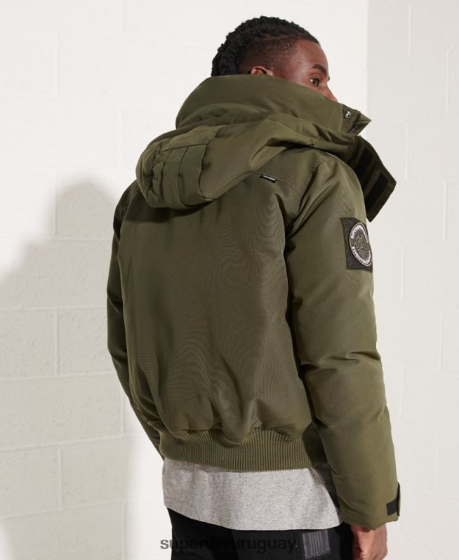 uy Superdry hombres chaqueta bomber everest caqui DT2N8Z4518 ropa